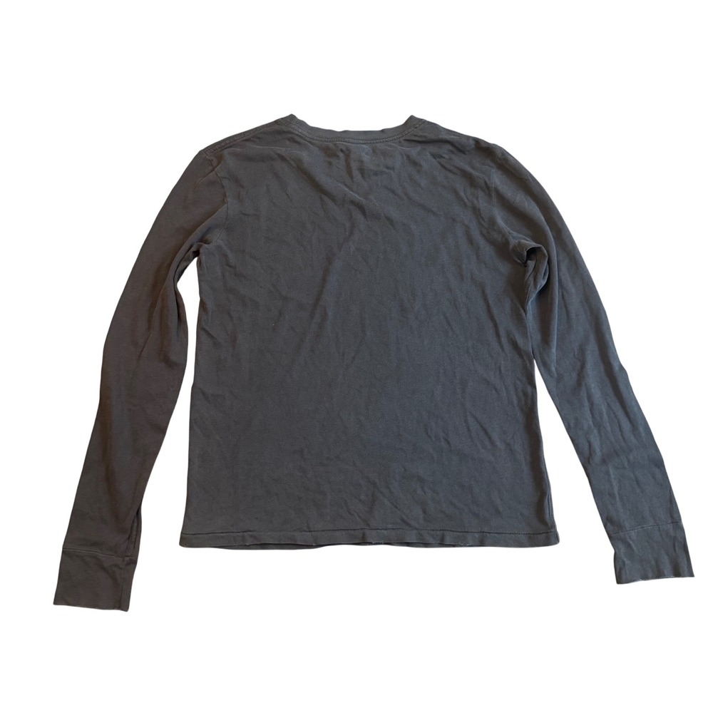 Unsubscribed Faded Distressed Black Long Sleeve Crew Neck Tee T Shirt XS NWT - Picture 8 of 8
